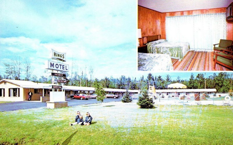 Kings Motel (Kings Inn, Kings Motel) - Vintage Postcard